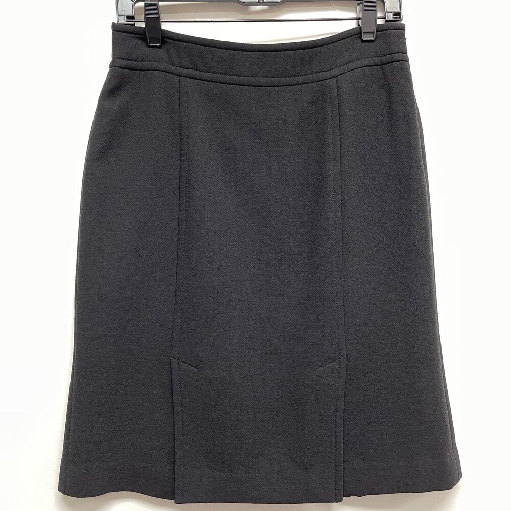 Talbots Women's Skirt Size 2 Black‎ Lined 100% Wool